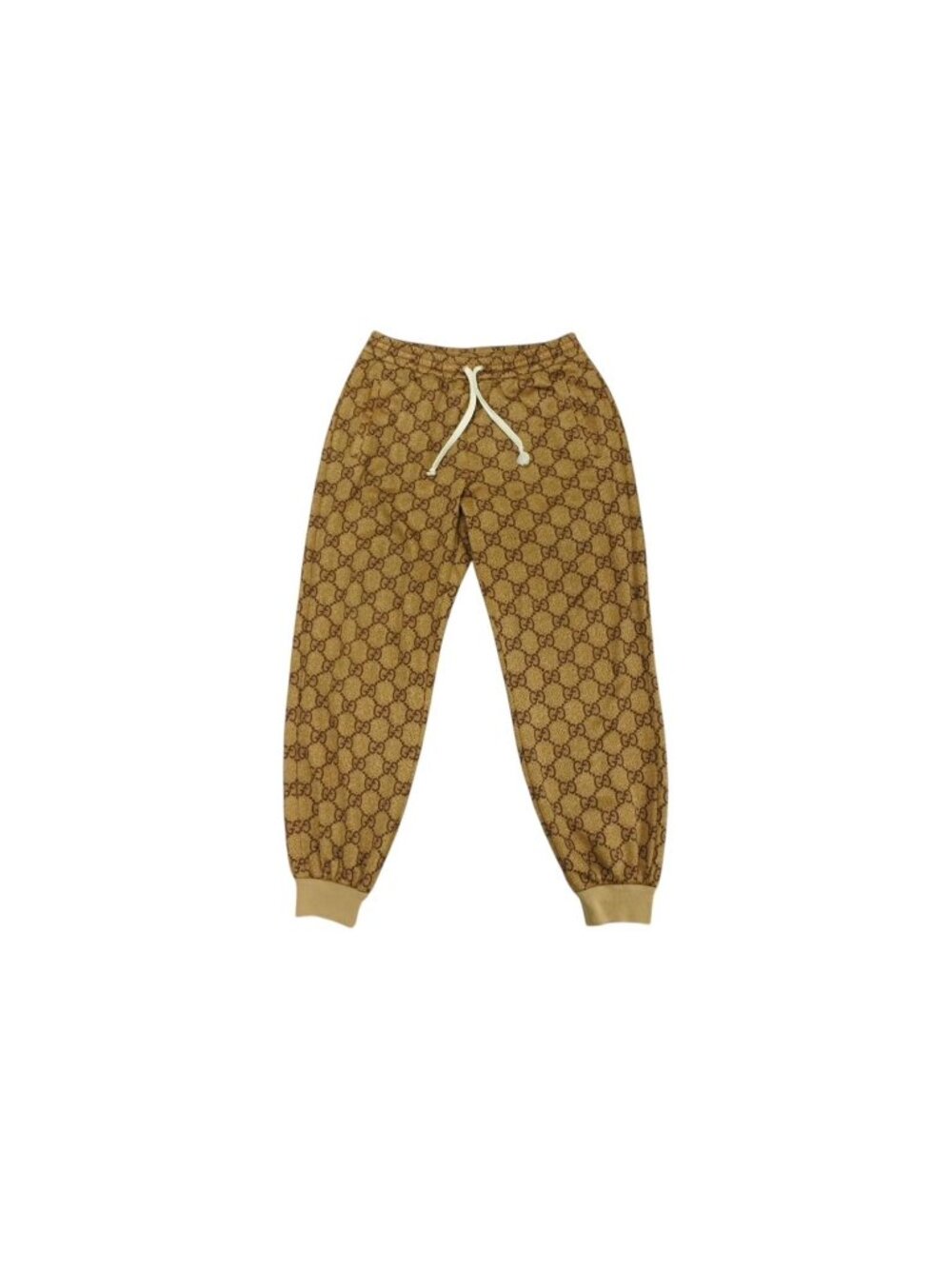 Gucci Pants GG Supreme Jogger Beige Brown XS